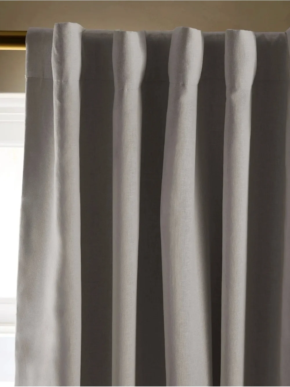 NWOT White European Linen Blackout Curtain 48x120 122 Retail Per Panel